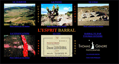 Desktop Screenshot of domaineleonbarral.com